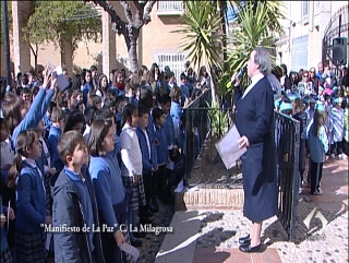 Manifiesto por La Paz en el Colegio La Milagrosa